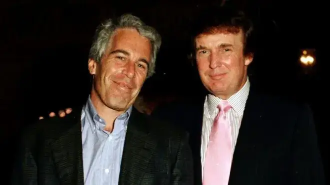 Jeffrey Epstein y Donald Trump