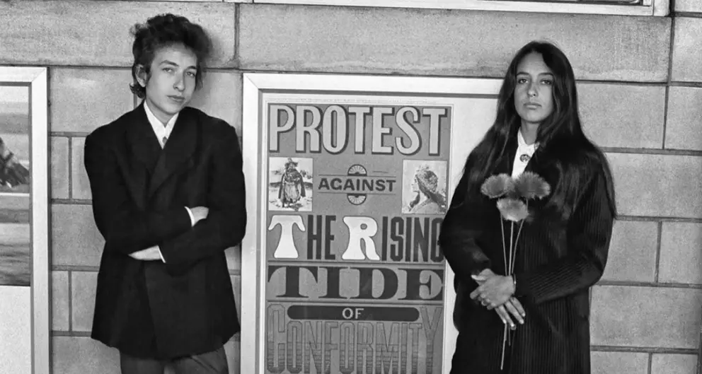 Bob Dylan y Joan Baez