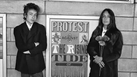 Bob Dylan y Joan Baez