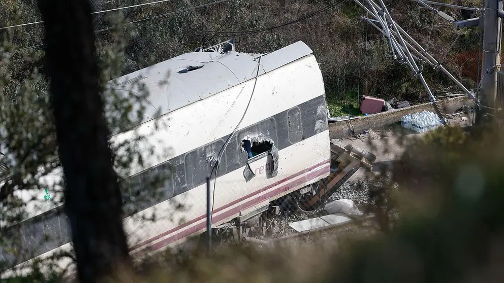 El tren colisionado en Adamuz