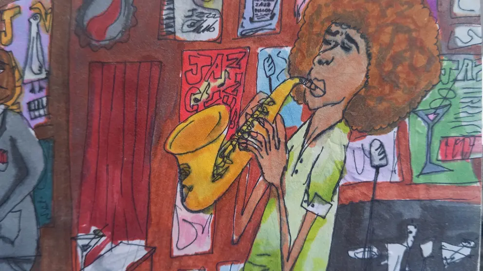 Dibujo por Guillermo Moure