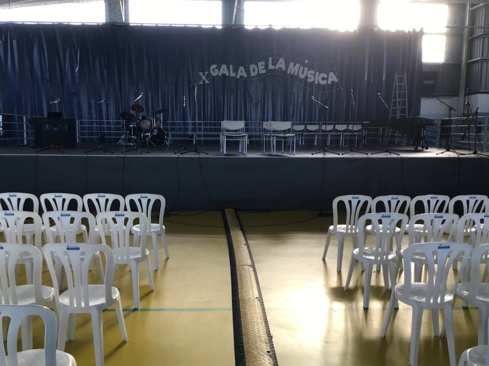 El escenario de la gala de la música